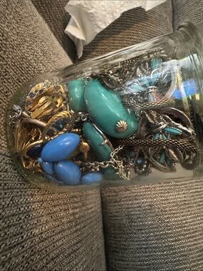 Jar of jewelry